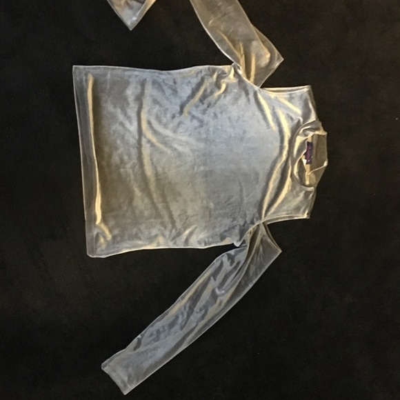 Cold Shoulder Top in Metallic Gray! - Picture 2 of 5